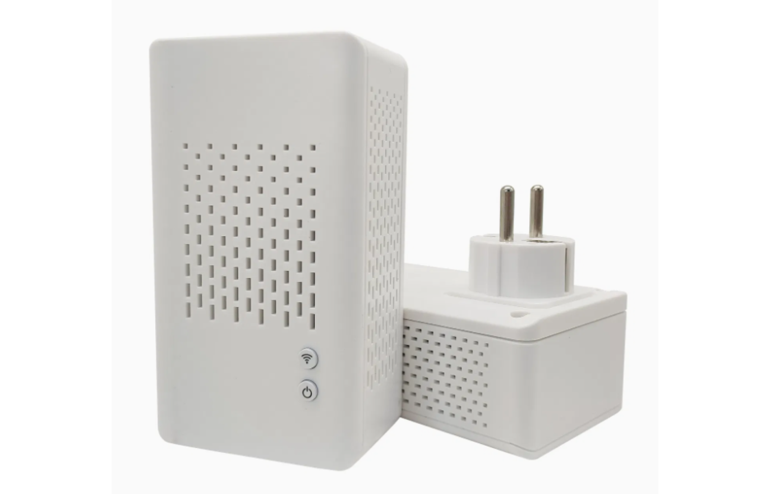 Plug-and-Play IP Camera Transmitter and Receiver Set with Ethernet over Power, 1200 Mbps Speed, and Nano-Size Design