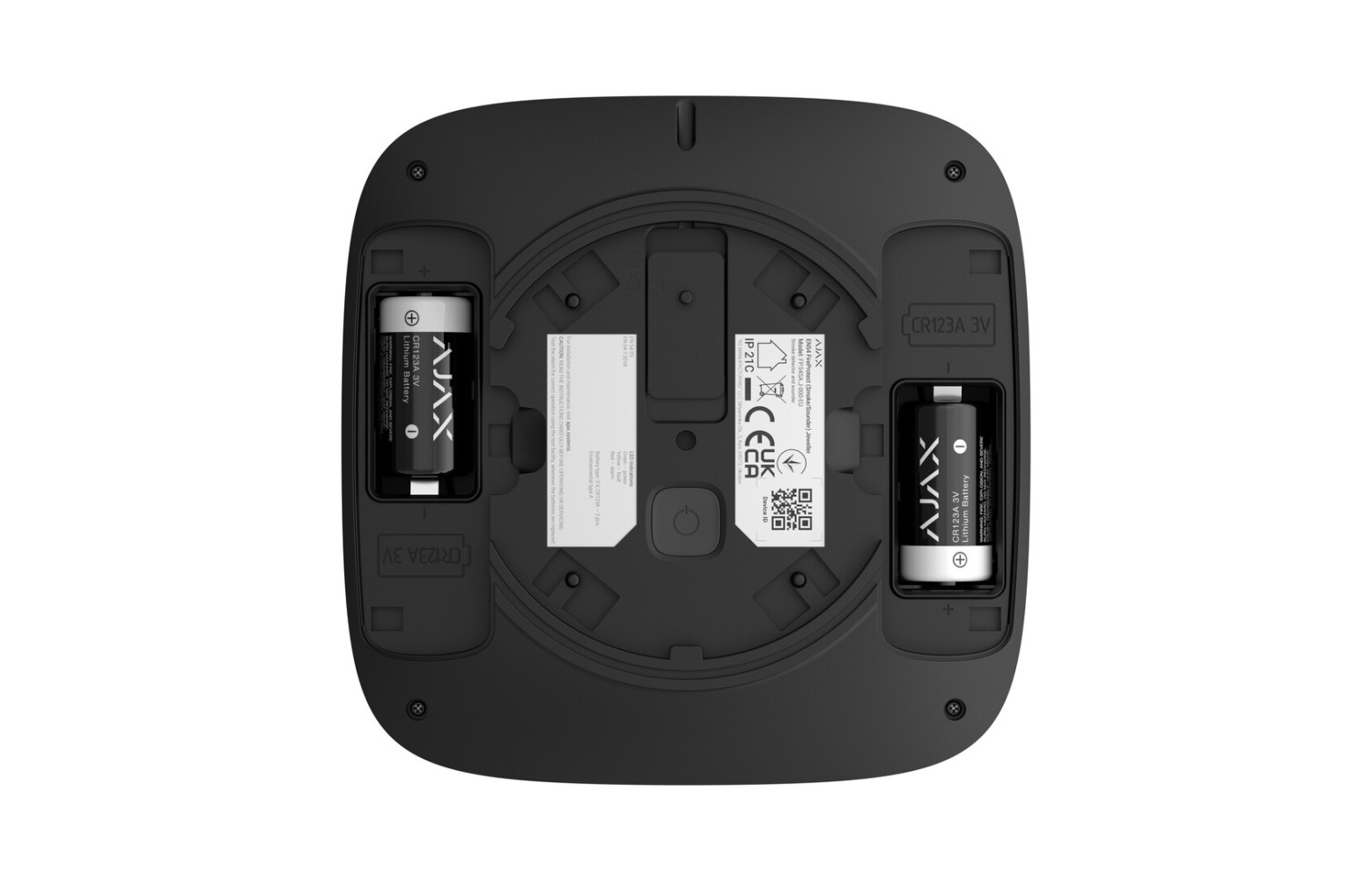 AJ-EN54-FP-S-SND/B FireProtect Smoke Sounder Zwart – EN54 rookmelder met geïntegreerde sirene AJ-EN54-FP-S-SND/B FireProtect Smoke Sounder zwart EN54 gecertificeerde rookmelder met sirene