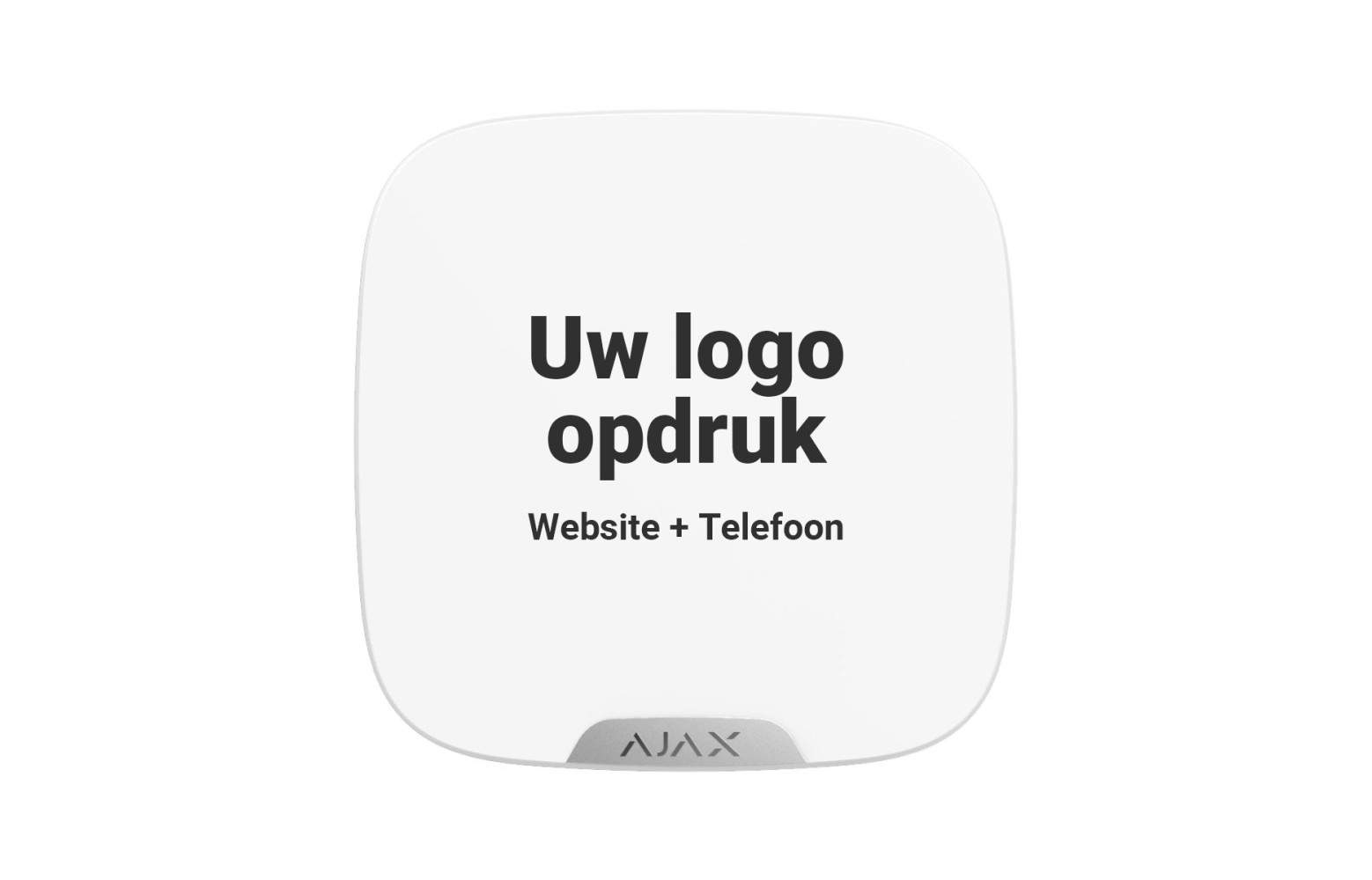Ajax BrandPlate wit AJ-STREET-COVER – cover voor StreetSiren DoubleDeck