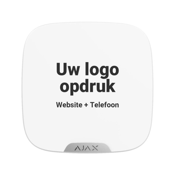 AJ-STREET-COVER/W Brandplate wit