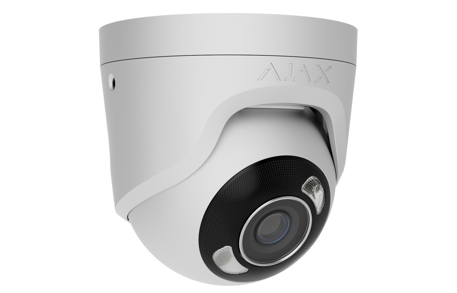 Ajax TurretCam Hybrid Light 5MP beveiligingscamera wit voor binnen en buiten