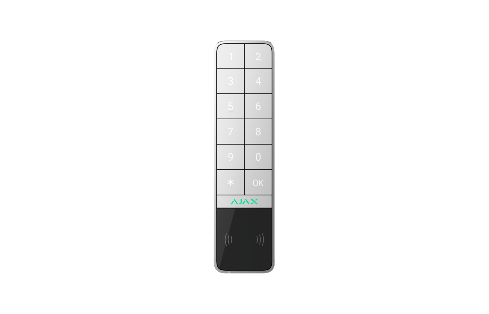 Ajax Baseline KeyPad Outdoor Jeweller Wit Ajax Baseline KeyPad Outdoor Jeweller wit – draadloos bedieningspaneel buiten