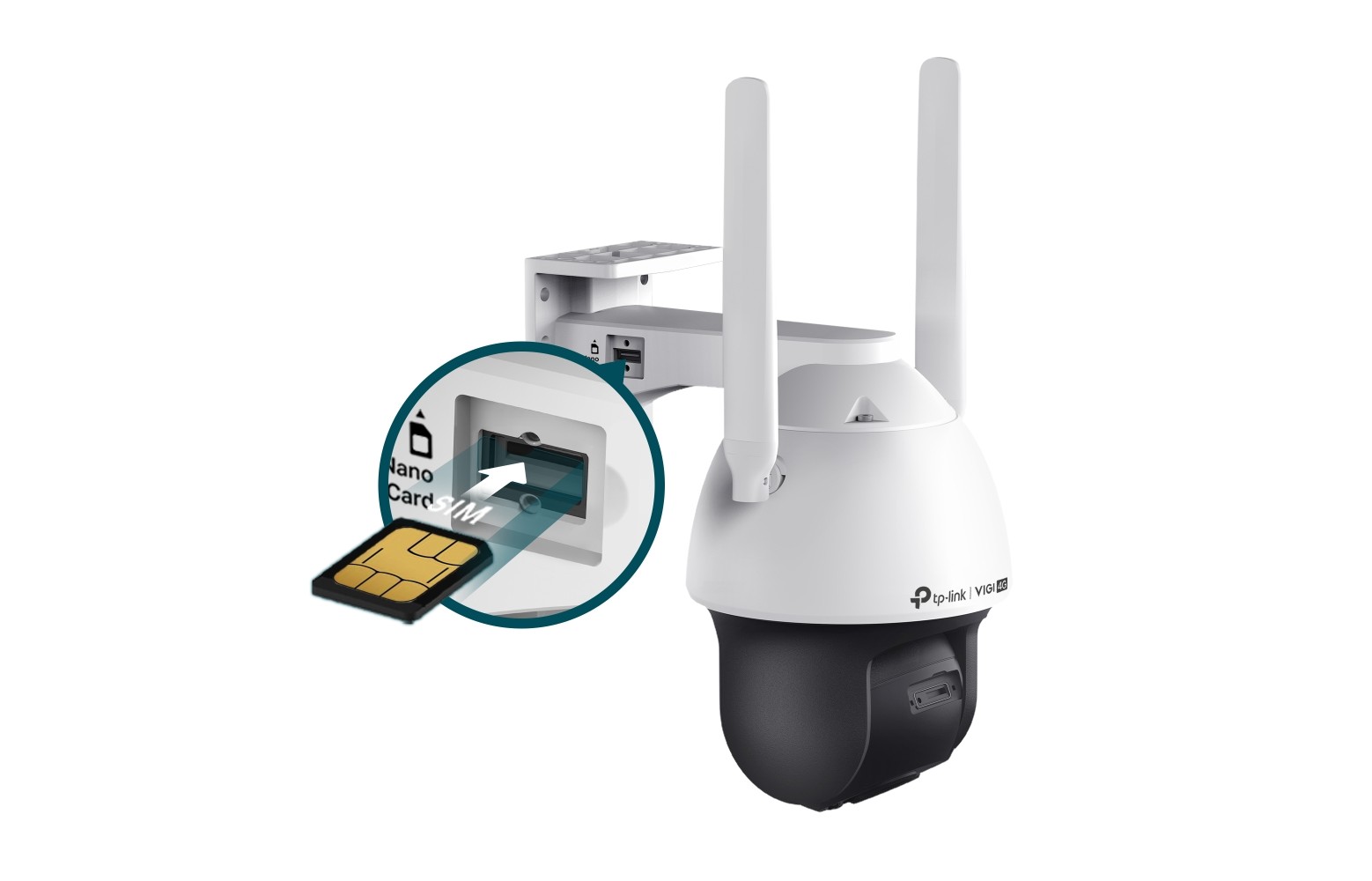 TP-Link VIGI C540-4G 4MP outdoor 4G pan tilt camera