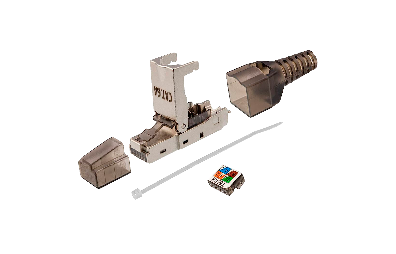 CON300-FTP6A-TL Connecteur RJ45 Cat6A FTP avec boîtier métallique