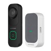 SPRO 4MP Wi-Fi 6 Video Doorbell, Black (VI-DB01-B) with Wireless Indoor Chime