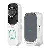 SPRO DHDBKIT01-W 4MP Wi-Fi 6 video deurbelset wit VI-DB01-W met draadloze binnengong VI-CHIME01-G bij JBN Security