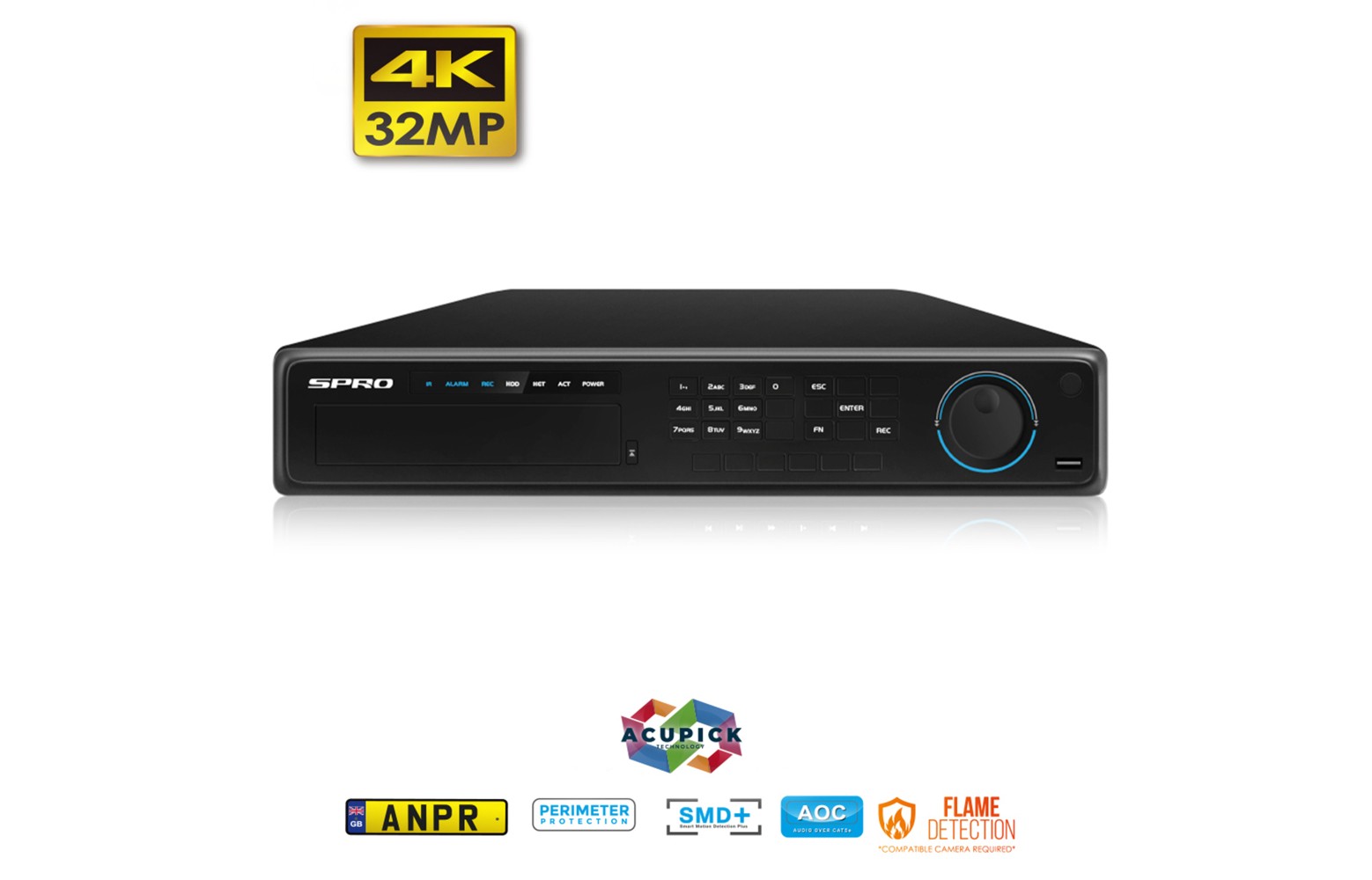 Enregistreur vidéo réseau IP à double tête, 64 canaux, 8 baies