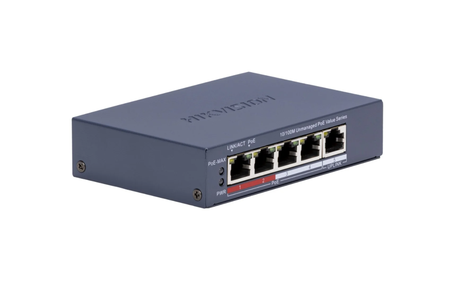 Commutateur PoE Fast Ethernet à 4 ports Hikvision DS-3E0105P-E/M(C)