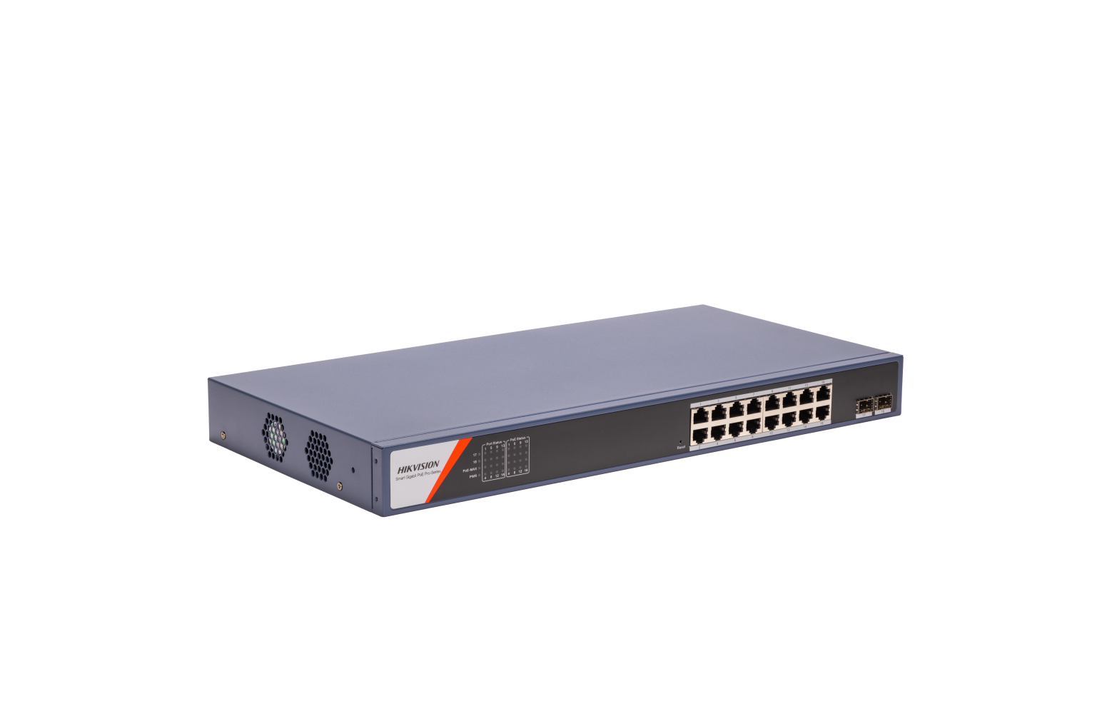 Hikvision DS-3E1518P-SI-16P2F 16-poorts Gigabit PoE-switch