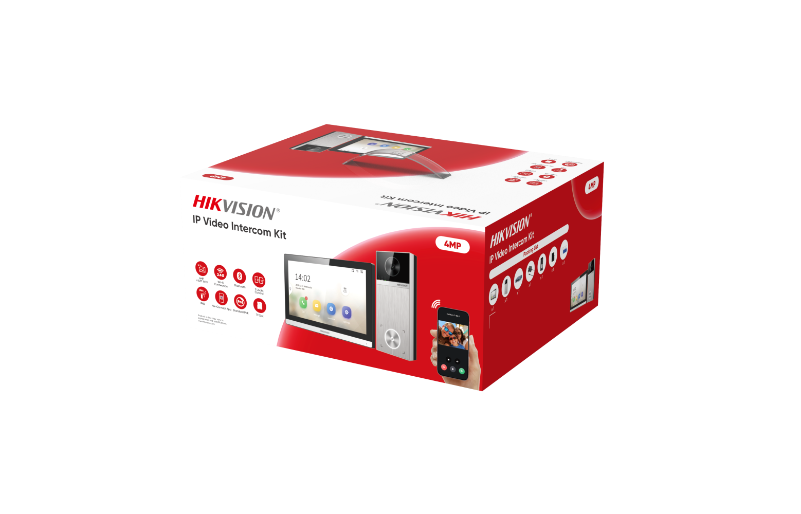 Hikvision DS-KIS611-S IP Video Intercom Kit met binnen- en buitenpost