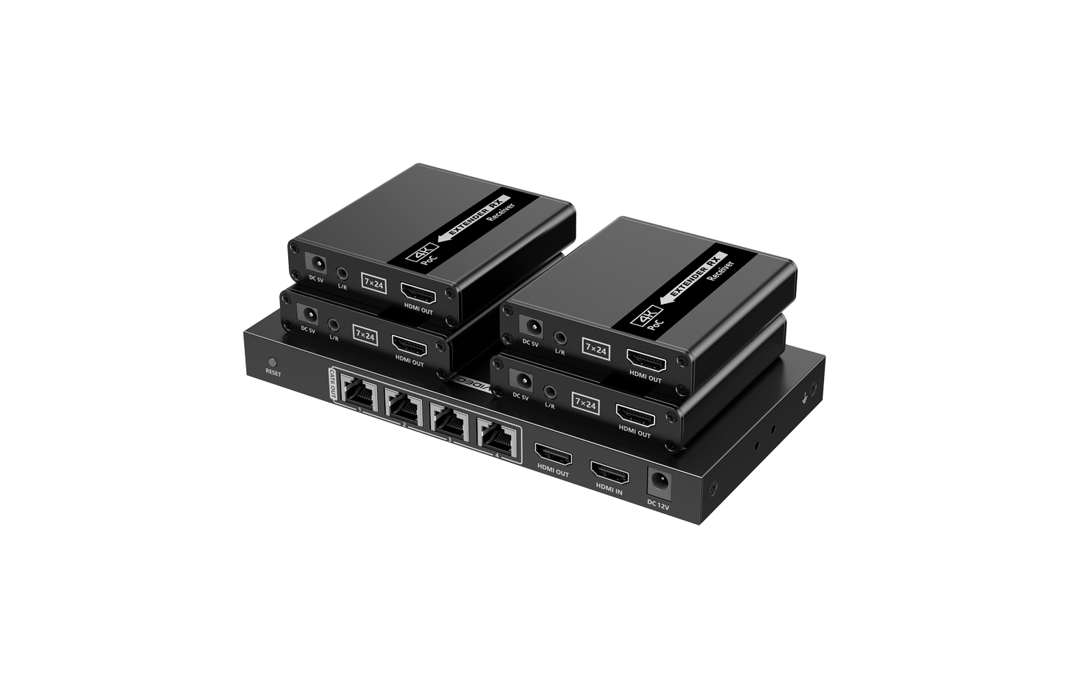 HDMI-SPL-1x4-4K30-CAT6 : répartiteur-prolongeur HDMI 1 vers 4