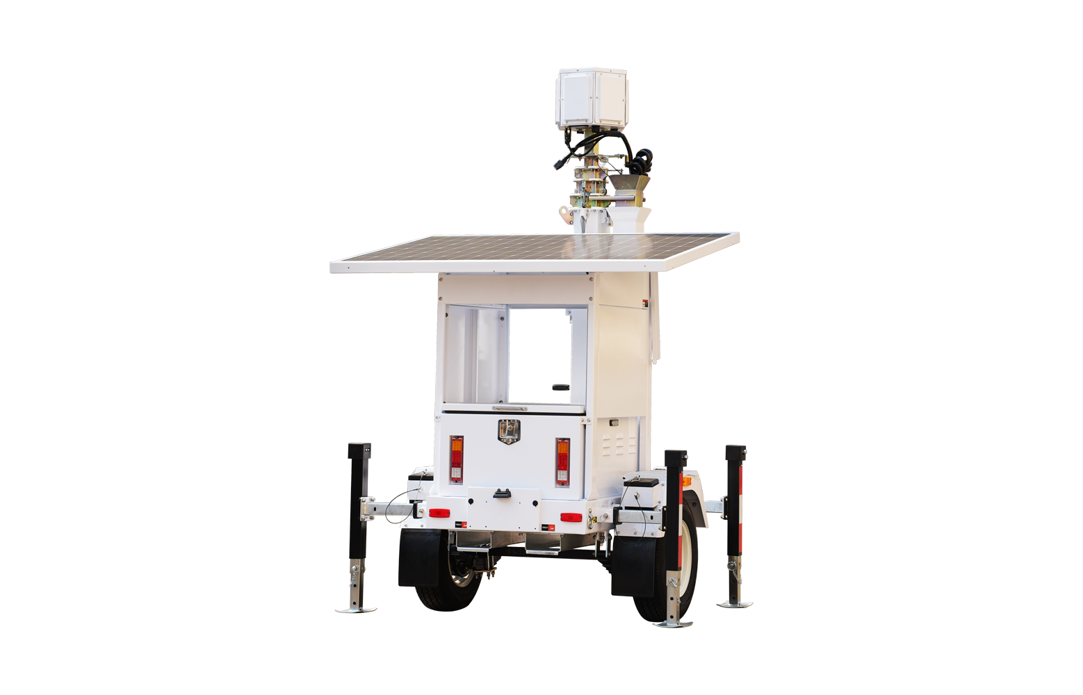 JBN Solar Security Trailer met 7 meter cameramast