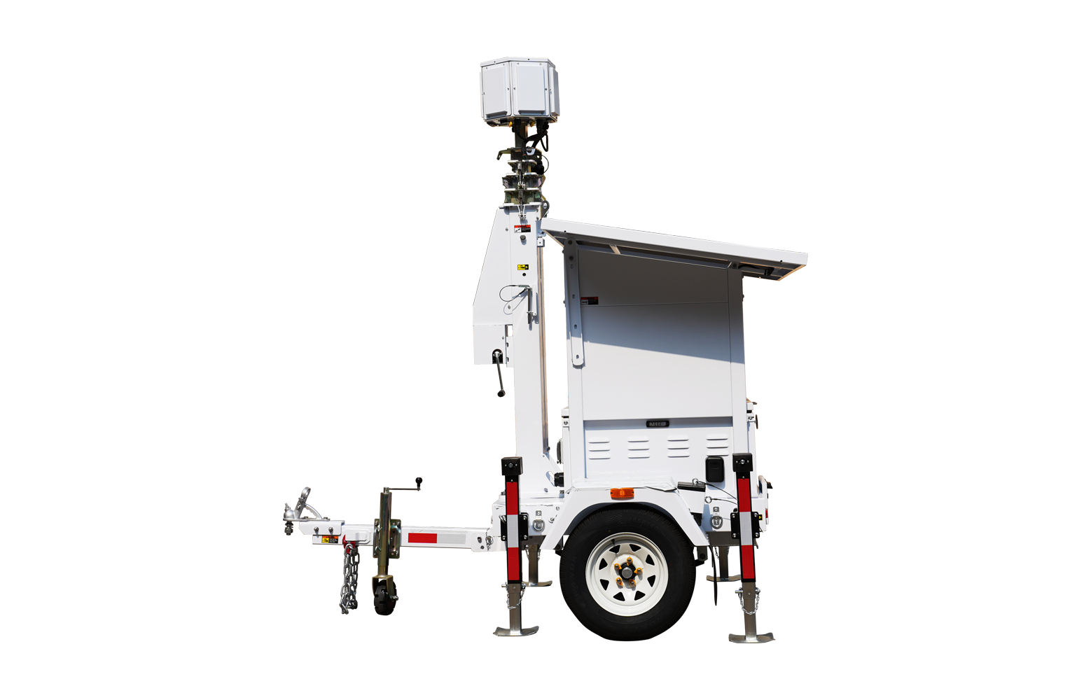 JBN Solar Security Trailer met 7 meter cameramast