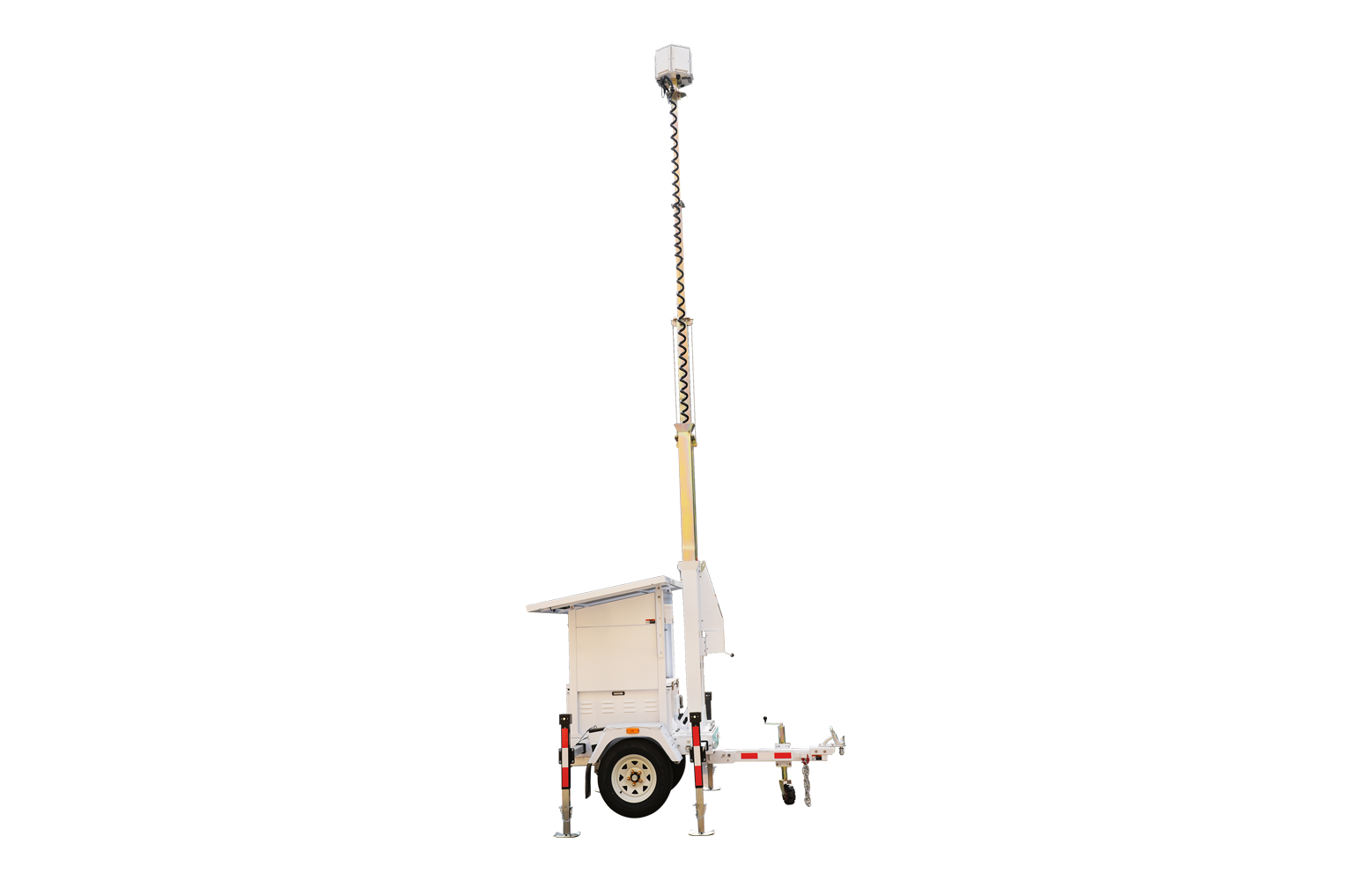 JBN Solar Security Trailer met 7 meter cameramast