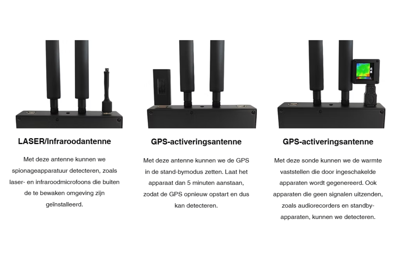 M1-PRO GPS detector van MEFF-Productions – draagbaar anti-tracking apparaat
