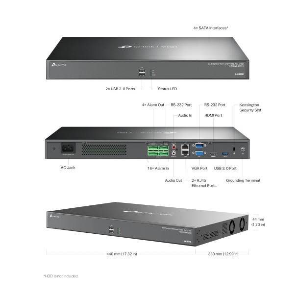 NVR4032H 32-Channel Network Video Recorder