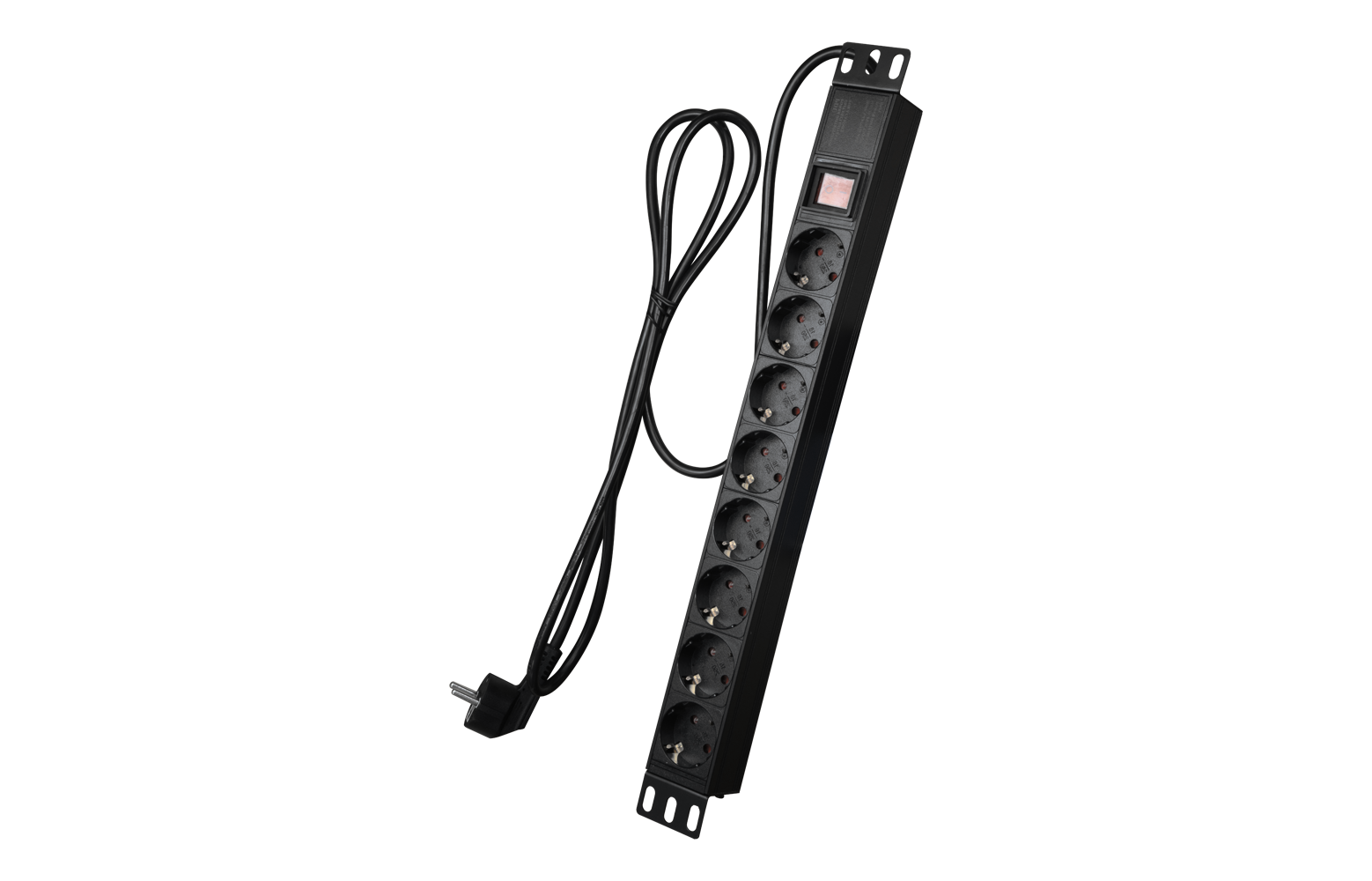 PDU-8P1U-SWITCH 19-Zoll-Rack-PDU mit 8 Ausgängen PDU-8P1U-SWITCH 1U-Rack-Stromverteiler mit 8 Steckdosen