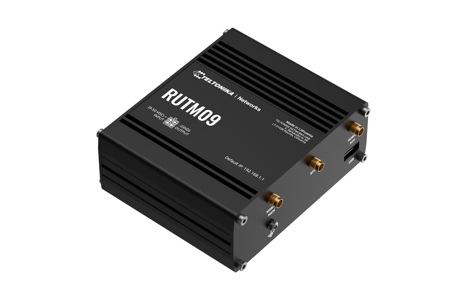Teltonika RUTM09 industriële 4G LTE router Teltonika RUTM09 4G LTE Cat 6 router