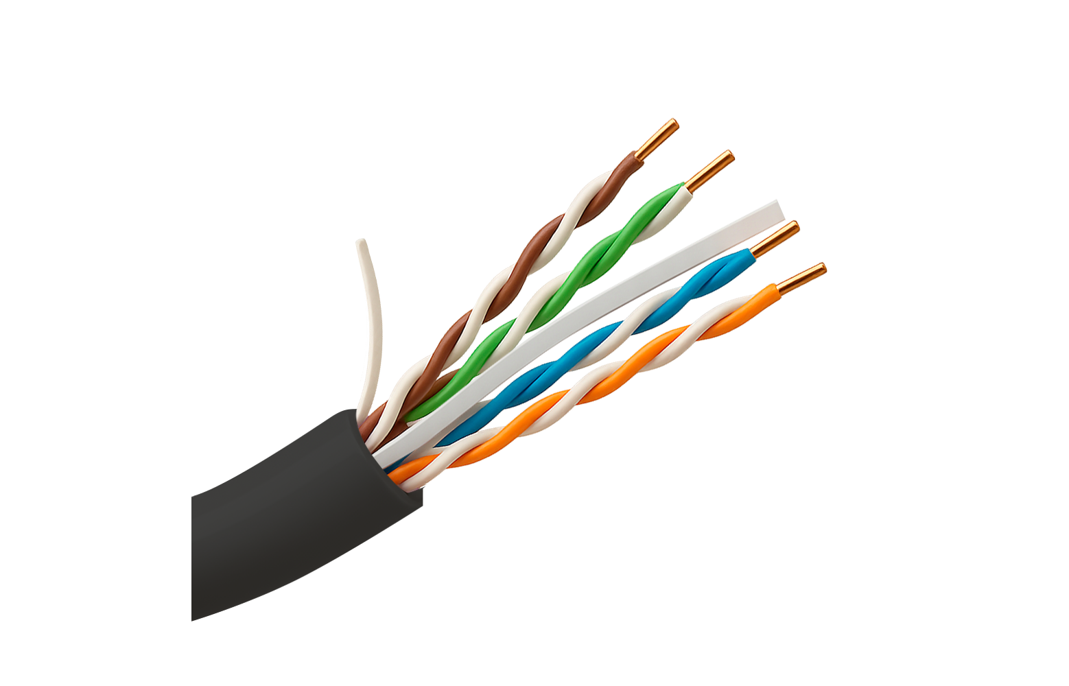 Câble extérieur Cat6 UTP Uniview UV-UTP6-305-BC-OUTDOOR, 305 mètres